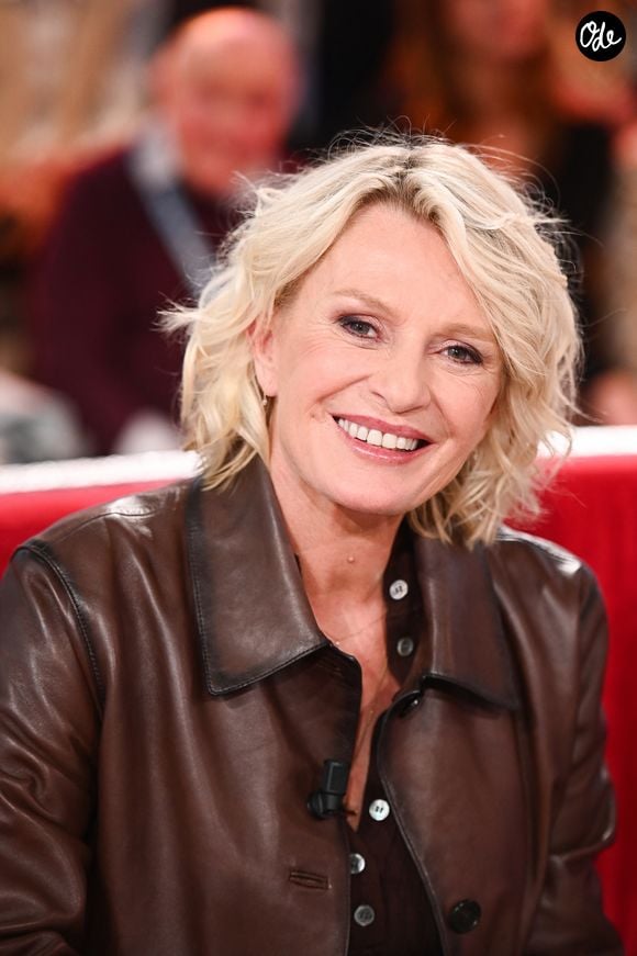 Exclusif - Sophie Davant lors de l'enregistrement de l'émission Vivement Dimanche, au studio Rive gauche, à Paris, France, présentée par M.Drucker. © Guillaume Gaffiot/Bestimage