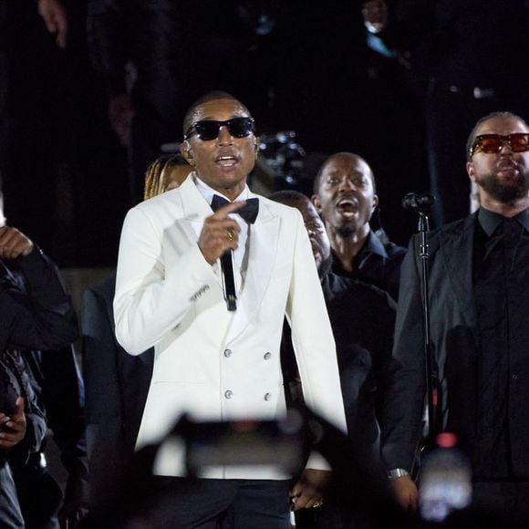 Pharrell Williams à la soirée concert "Grace for the World" au Vatican le 13 septembre 2025 ; un concert unique sur la place Saint-Pierre. Backgrid UK/ Bestimage