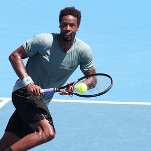 Gaël Monfils, lors de l'Open de tennis d'Australie à Melbourne, Australie.

© Nicolas Luttiau/Bestimage