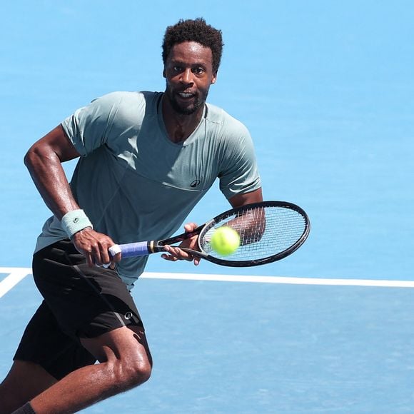 Gaël Monfils, lors de l'Open de tennis d'Australie à Melbourne, Australie.

© Nicolas Luttiau/Bestimage