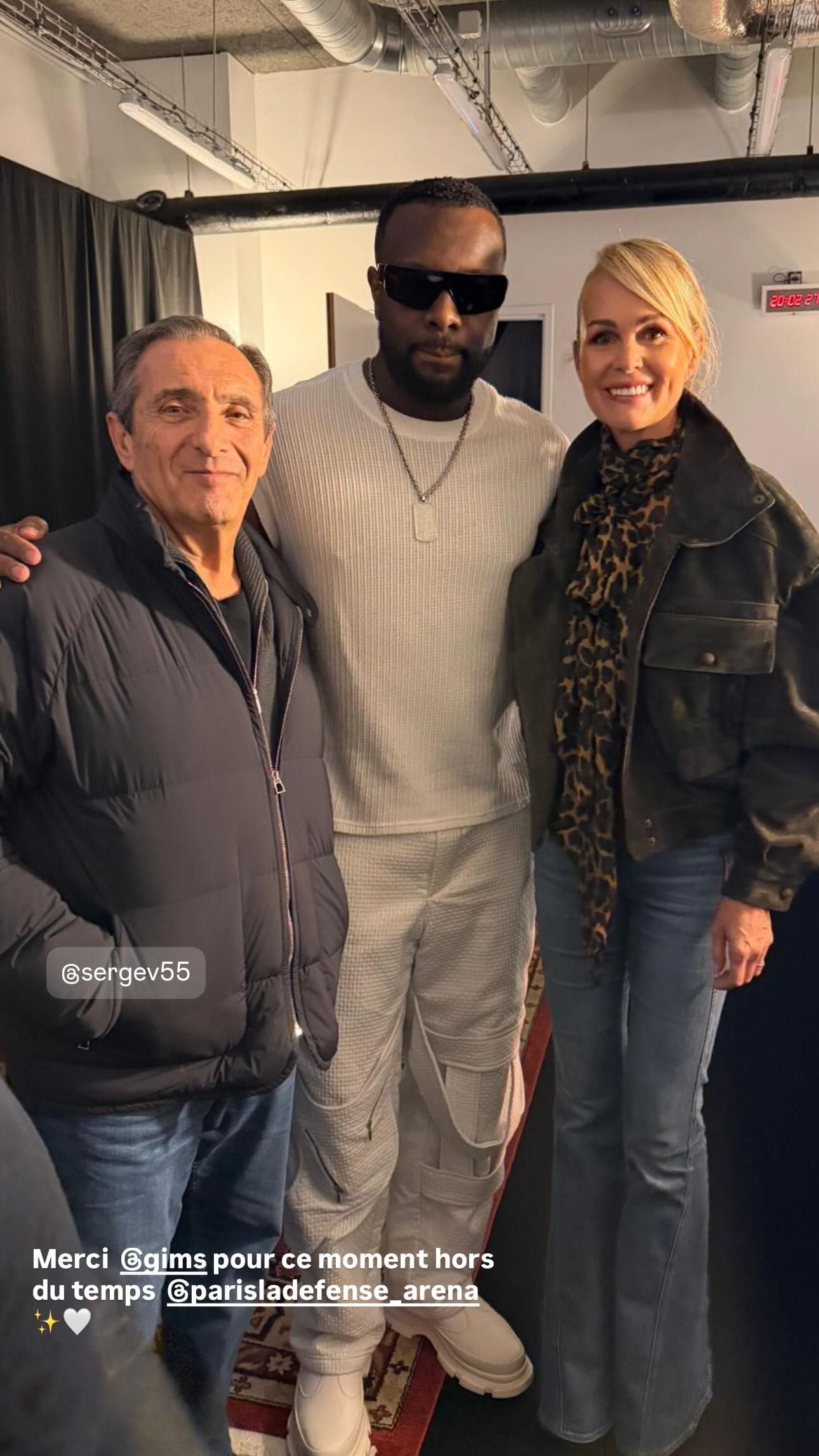 Photo : Laeticia Hallyday au concert de Gims à Paris La Défense Arena ...