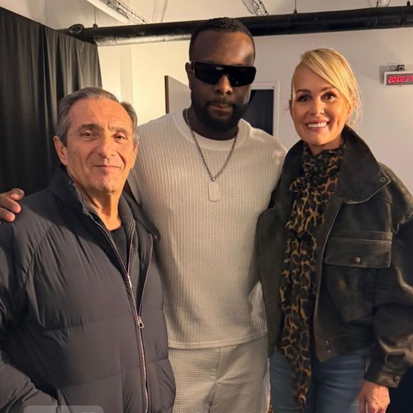 Laeticia Hallyday au concert de Gims à Paris La Défense Arena avec son compagnon Serge Varsano.