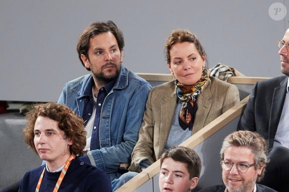 Cendrine Dominguez et son fils Leo dans les tribunes lors des Internationaux de France de tennis de Roland Garros 2024 à Paris. Le 29 mai 2024
© Jacovides-Moreau / Bestimage