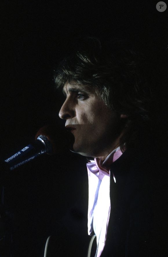 Photo d'archives du chanteur Christophe en concert. Photo by APS-MediasABACAPRESS.COM