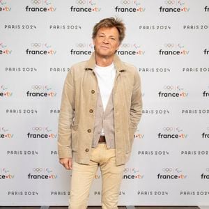 Laurent Delahousse lors de la présentation des journalistes et chroniqueurs de France Télévisions pour les Jeux Olympiques 2024 au musée de l'Homme à Paris, le 11 juin 2024.
© Pierre Perusseau / Bestimage