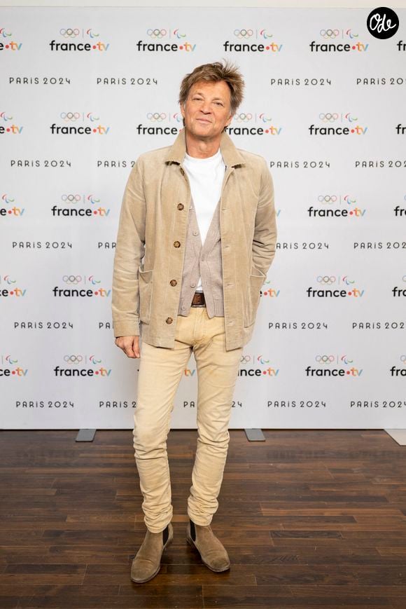 Laurent Delahousse lors de la présentation des journalistes et chroniqueurs de France Télévisions pour les Jeux Olympiques 2024 au musée de l'Homme à Paris, le 11 juin 2024.
© Pierre Perusseau / Bestimage