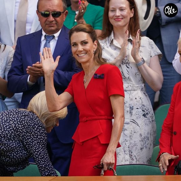 Catherine, princesse de Galles (Catherine « Kate » Middleton, princesse de Galles), photographiée lors de la treizième journée du tournoi de tennis de Wimbledon 2026, à l'All England Lawn Tennis and Croquet Club, le 11 juillet 2026 à Londres, en Angleterre. ©Mirrorpix / Bestimage