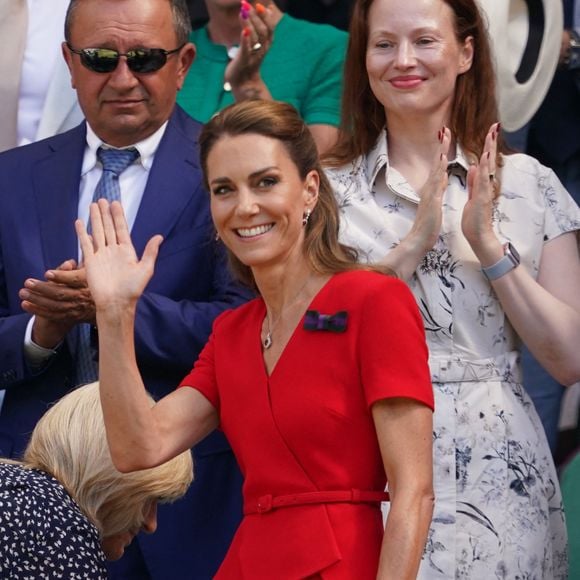 Catherine, princesse de Galles (Catherine « Kate » Middleton, princesse de Galles), photographiée lors de la treizième journée du tournoi de tennis de Wimbledon 2026, à l'All England Lawn Tennis and Croquet Club, le 11 juillet 2026 à Londres, en Angleterre. ©Mirrorpix / Bestimage