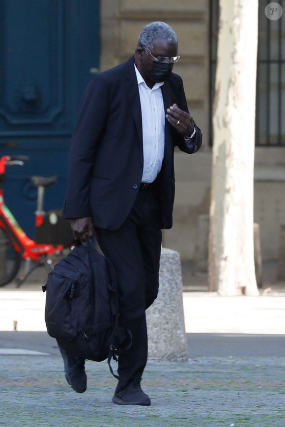 Exclusif - le comédien et homme politique Jacques Martial (frère de feu Jean-Michel Martial) - Messe en hommage à Jacob Desvarieux (membre fondateur du groupe Kassav') en l'église Saint-Sulpice à Paris, France, le 14 août 2021. © Christophe Clovis / Bestimage