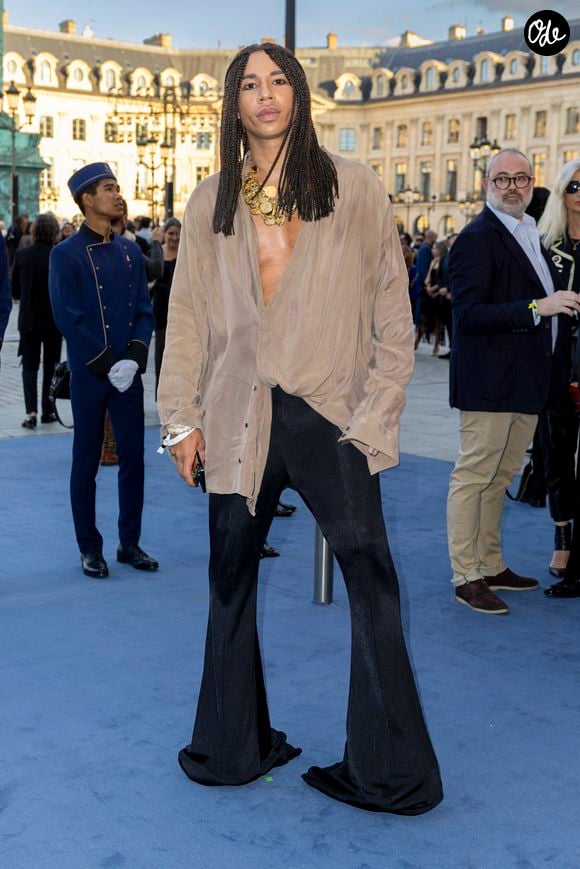Il évoque son grand-père.
Olivier Rousteing au  Défilé « Vogue World » Place Vendôme dans le cadre de la Fashion Week de Paris, France, le 23 juin 2024. © Olivier Borde/Bestimage