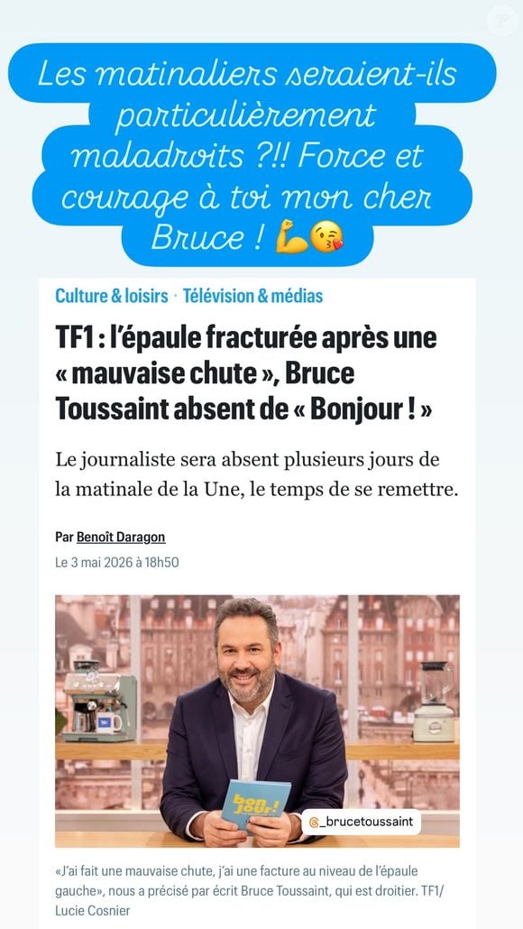 Thomas Sotto soutient Bruce Toussaint