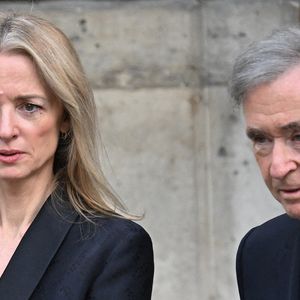 Delphine Arnault, Bernard Arnault en la basilique Sainte-Clotilde à Paris (7ème) le 12 juin 2026. L’ancienne première dame de France est décédée le 5 juin 2026 à l’âge de 93 ans. 
© Jacovides / Liewig / Bestimage