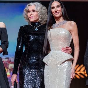 Jane Fonda et Demi Moore - Cérémonie d'ouverture du 79ème Festival International du Film de Cannes, le 12 mai 2026. 

Photo de Borde-Jacovides-Moreau /Bestimage