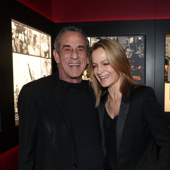 Exclusif - Thierry Ardisson et sa femme Audrey Crespo-Mara - Vernissage de l'exposition "Johnny Hallyday, l'exposition" au Palais des Expositions à Paris. Le 21 décembre 2023
© Dominique Jacovides / Bestimage