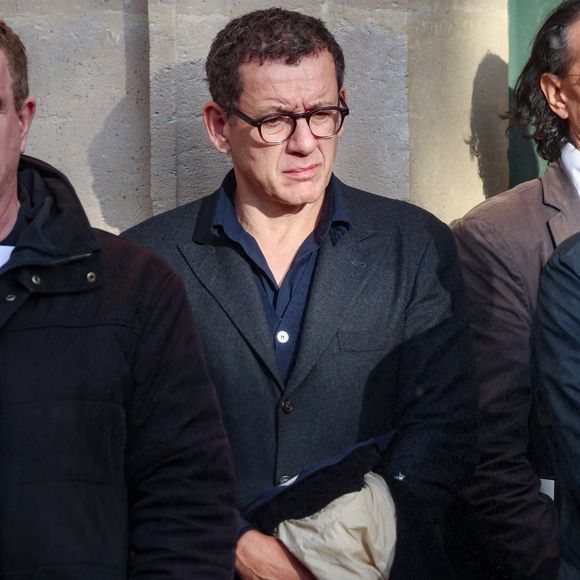 Dany Boon - Sortie des Obsèques de Michel Blanc en l'église Saint-Eustache à Paris, le 10 octobre 2024. 
© Moreau / Jacovides / Bestimage