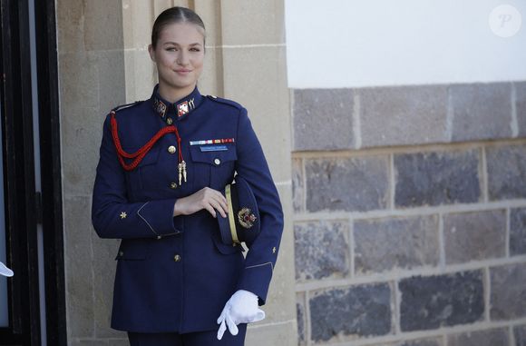 La princesse Leonor de Bourbon lors de son admission à l'Académie de l'armée de l'air à San Javier, Murcie, Espagne, le 1er septembre 2025. Photo by Jesus Briones/GTres/ABACAPRESS.COM
