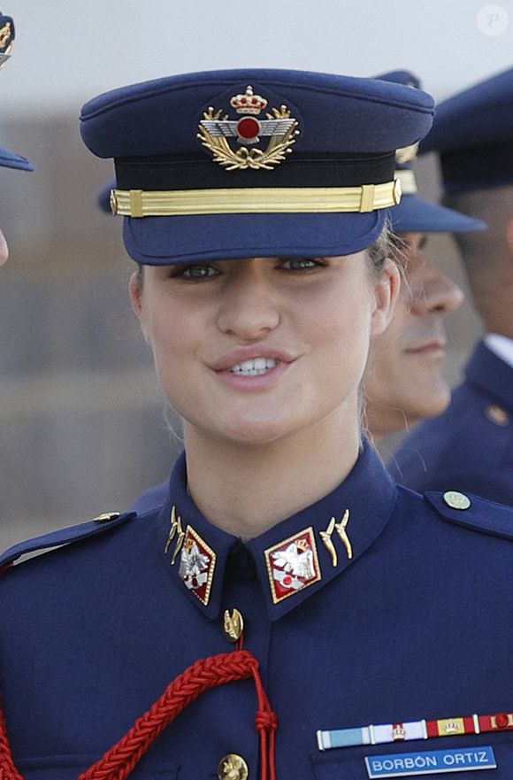 La princesse Leonor de Bourbon lors de son admission à l'Académie de l'armée de l'air à San Javier, Murcie, Espagne, le 1er septembre 2025. Photo by Jesus Briones/GTres/ABACAPRESS.COM