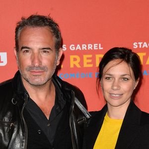 Jean Dujardin et Nathalie Péchalat - Avant-première du film "Le Redoutable" au cinéma du Panthéon à Paris, France, le 11 septembre 2017. © Coadic Guirec/Bestimage