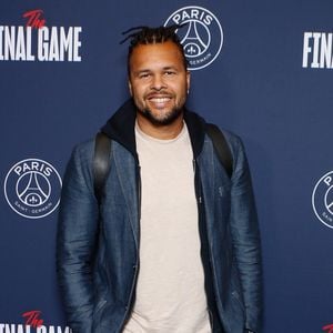Jo-Wilfried Tsonga - Photocall du dernier match de la saison de la "Liqui Molly Starligue" opposant le PSG Handball à Pays d'Aix Université Club Handball et la dernière apparition de Nikola Karabatic à l'Accor Arena à Paris, France, le 31 mai 2024. © Christophe Clovis / Bestimage