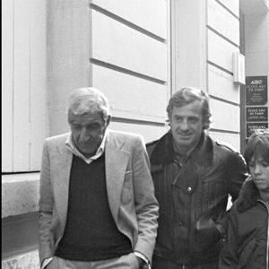 Archives : Jean-Paul Belmondo et son fils Paul avec Charles Gérard sur les Champs Elysées @Bestimage