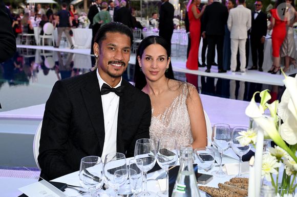 Alphonse Areola et sa femme Marion - 11ème édition du Gala de charité de Patrick Mouratoglou à la Mouratoglou Academy & Resort à Biot le 21 juin 2025. Ce gala de prestige réunit chaque année les grandes figures du sport, du divertissement et de nombreux donateurs, mobilisés pour soutenir les jeunes talents du tennis mondial. © Bruno Bebert/Bestimage