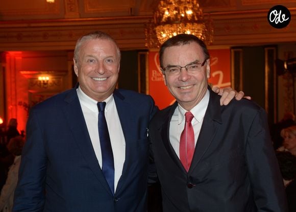 Archives - Les frères Christian et Olivier Courtin-Clarins, propriétaires de Clarins - Remise du 16e Prix Clarins de la Femme Dynamisante au Théâtre Mogador à Paris, le 14 octobre 2013. RACHID BELLAK / BESTIMAGE