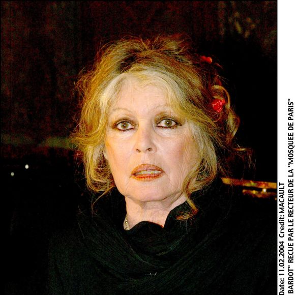 Brigitte Bardot reçue par le recteur de la Mosquée de Paris. 

Photo : Jean Louis Macault / Bestimage