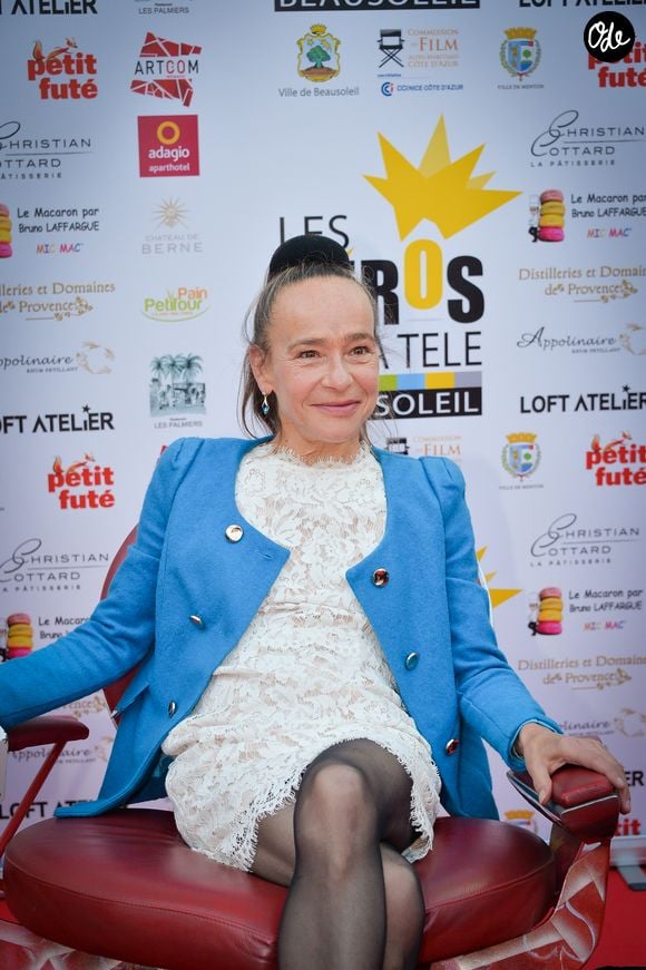 Dominique Frot lors de la remise des prix au Festival Les Héros de la Télé à Beausoleil, France, le 8 octobre 2016.

© Michael Alesi/Bestimage