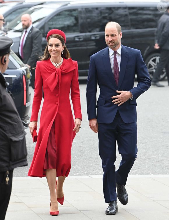 Le prince William et Kate Middleton à la cérémonie annuelle de célébration du Commonwealth Day à l'abbaye de Westminster, Londres, le 10 mars 2025.

Photo : Goff Inf / Bestimage