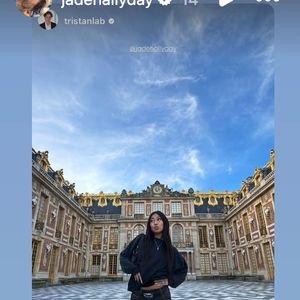 Jade Hallyday immortalisée à Versailles. (Capture d'écran Instagram)