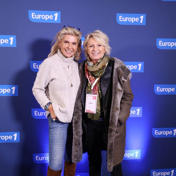 Caroline Margeridon et Sophie Davant - Sophie Davant anime son émission d'Europe 1 "Sophie & Les Copains" au salon Made in France à Paris le 9 novembre 2023.