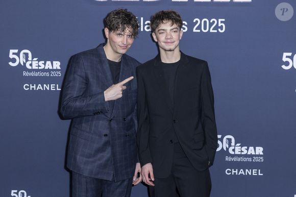 Raphaël Quenard et  Diego Murgia - Photocall de la soirée "Cesar Révélations 2025" au Trianon à Paris le 20 janvier 2025.

© Olivier Borde / Bestimage