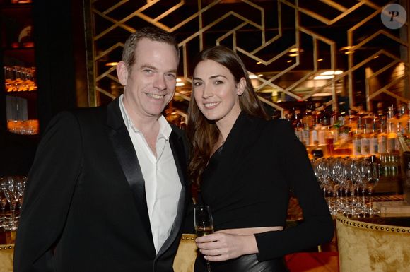 Garou et sa compagne Stéphanie Fournier - Inauguration du restaurant péruvien "Manko" de la star mondiale de la cuisine sud-américiane, Gaston Acurio au 15, avenue Montaigne à Paris le 5 février 2016. © Rachid Bellak/Bestimage