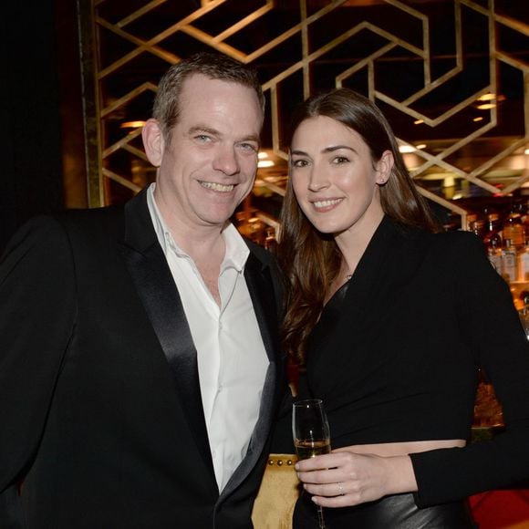 Garou et sa compagne Stéphanie Fournier - Inauguration du restaurant péruvien "Manko" de la star mondiale de la cuisine sud-américiane, Gaston Acurio au 15, avenue Montaigne à Paris le 5 février 2016. © Rachid Bellak/Bestimage