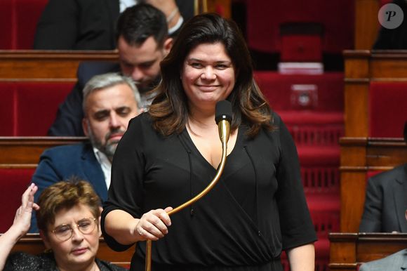 Raquel Garrido - Séance de questions au gouvernement à l'Assemblée Nationale à Paris le 11 avril 2023. © Lionel Urman / Panoramic / Bestimage