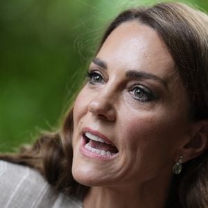 Catherine (Kate) Middleton, princesse de Galles, visite l'école maternelle Salvador Allende à Reggio Emilia (Italie), lors de son voyage consacré à la petite enfance, le 14 mai 2026. © GOFF / Bestimage