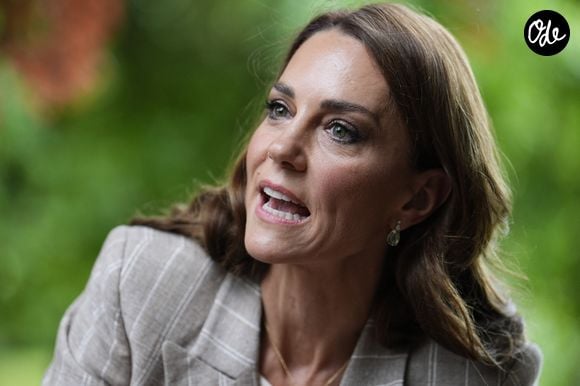 Catherine (Kate) Middleton, princesse de Galles, visite l'école maternelle Salvador Allende à Reggio Emilia (Italie), lors de son voyage consacré à la petite enfance, le 14 mai 2026. © GOFF / Bestimage