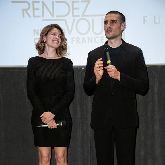 Laetitia Casta et son mari Louis Garrel lors de la première du film 'L'Homme fidèle' à Milan en Italie, le 6 avril 2019. SGP / BESTIMAGE