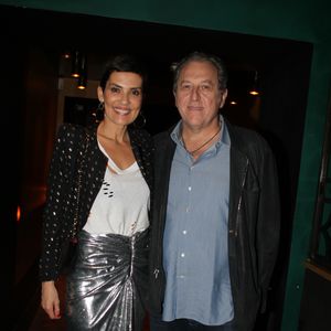 Exclusif - Cristina Cordula et son mari Frédéric Cassin - L.Baffie fête ses 60 ans avec ses amis au Manko à Paris, France, le 19 avril 2018. © Philippe Baldini/Bestimage