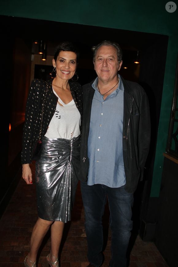 Exclusif - Cristina Cordula et son mari Frédéric Cassin - L.Baffie fête ses 60 ans avec ses amis au Manko à Paris, France, le 19 avril 2018. © Philippe Baldini/Bestimage