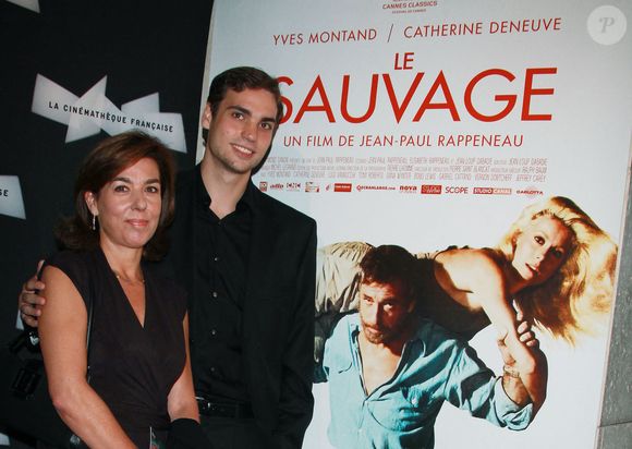 Carole Amiel et Valentin Montand assistant à la projection de 'Le sauvage' à la Cinémathèque Française de Paris, France le 26 septembre 2011. Photo Denis Guignebourg/Abaca