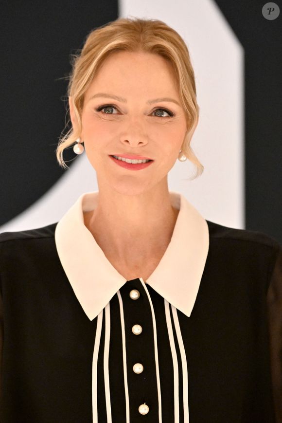 Charlene de Monaco à l'ouverture de la seconde édition du salon Joya, un salon international dédié au bijou, au One Monte-Carlo à Monaco, le 13 novembre 2025. 

Photo : Bruno Bebert / Bestimage