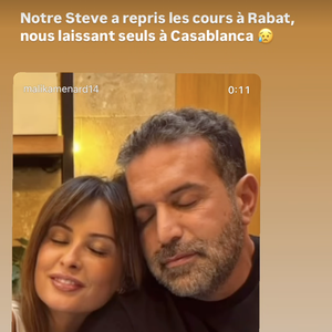Malika Ménard avec son mari Karim sur Instagram