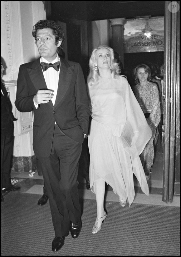 Archives - Marcello Mastroianni et Catherine Deneuve en 1973.