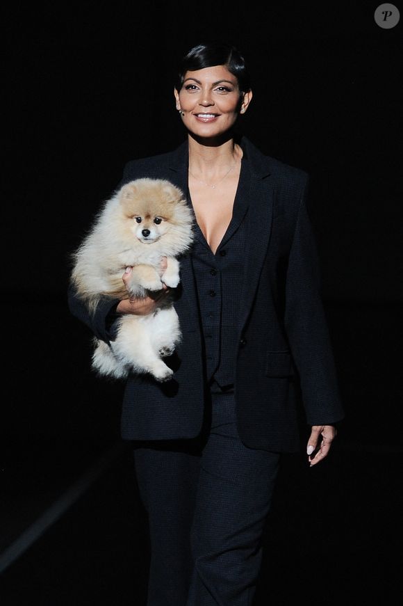 Exclusif - Nawell Madani et son chien Tupac - Enregistrement de l'émission "La chanson secrète 13", présentée par N.Aliagas et diffusée le 29 décembre sur TF1
© Guillaume Gaffiot-Cyril Moreau / Bestimage