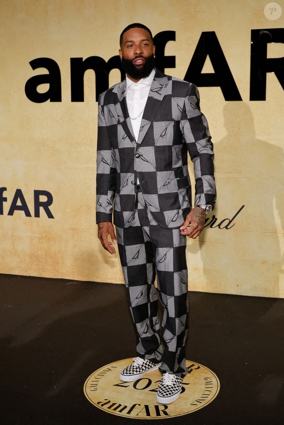Odell Beckham Jr. au photocall du gala AmFar 2025 by Chopard à l'Hôtel du Cap-Eden-Roc à Antibes le 22 mai 2025.

© Moreau / Jacovides / Bestimage