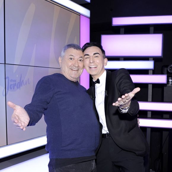 Exclusif - Jean-Marie Bigard et Jordan de Luxe sur le plateau de l'émission "Chez Jordan de Luxe" diffusée sur C8 le 2 décembre 2024.