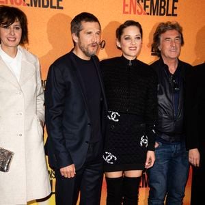 Valérie Bonneton, Guillaume Canet et sa compagne Marion Cotillard, François Cluzet - Avant-première du film "Nous finirons ensemble" au Gaumont Opéra à Paris le 29 avril 2019. © Pierre Perusseau/Bestimage