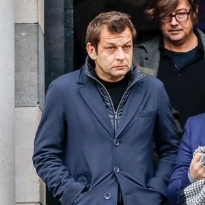 Laurent Mariotte - Obsèques de Sébastien Demorand à la Coupole du crématorium du cimetière du Père-Lachaise à Paris, France, le 31 janvier 2020.