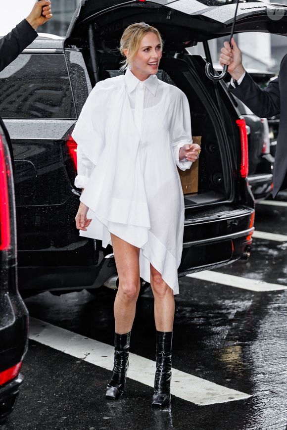 New York, NY — Charlize Theron arrive au Netflix Upfront au Perelman Performing Arts Center dans le Financial District de New York. Backgrid USA / Bestimage